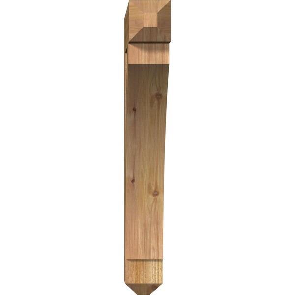 Thorton Craftsman Rough Sawn Bracket, Western Red Cedar, 4W X 22D X 30H